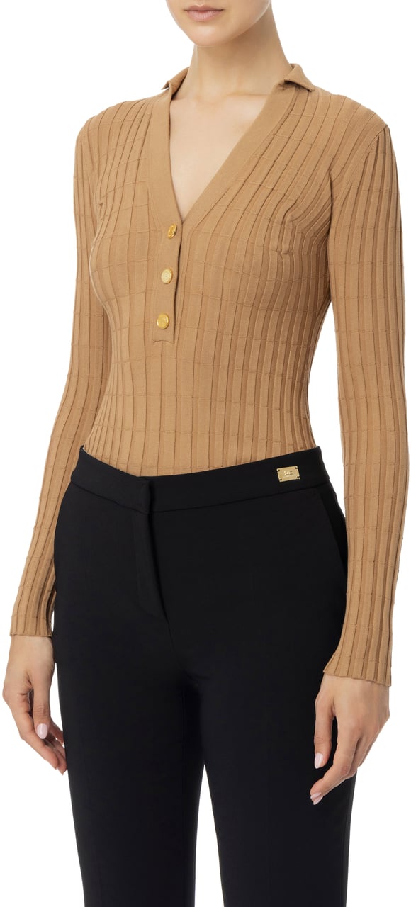Elisabetta Franchi Sweaters Brown Bruin
