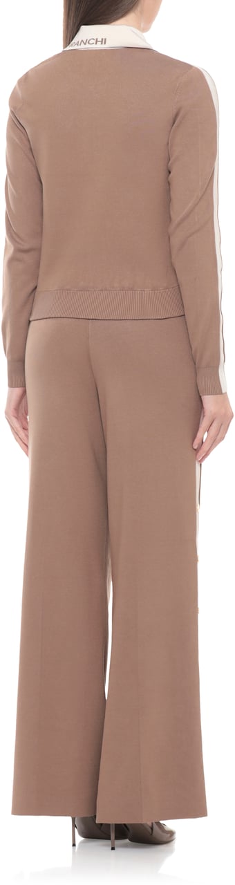 Elisabetta Franchi Sweaters Brown Taupe