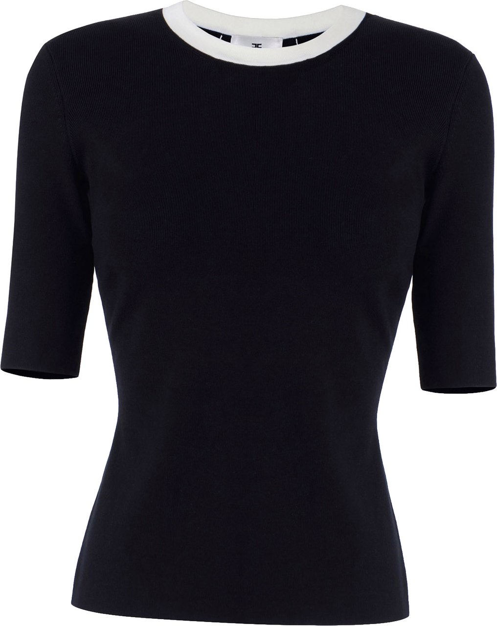 Elisabetta Franchi Sweaters Nero/Burro Zwart
