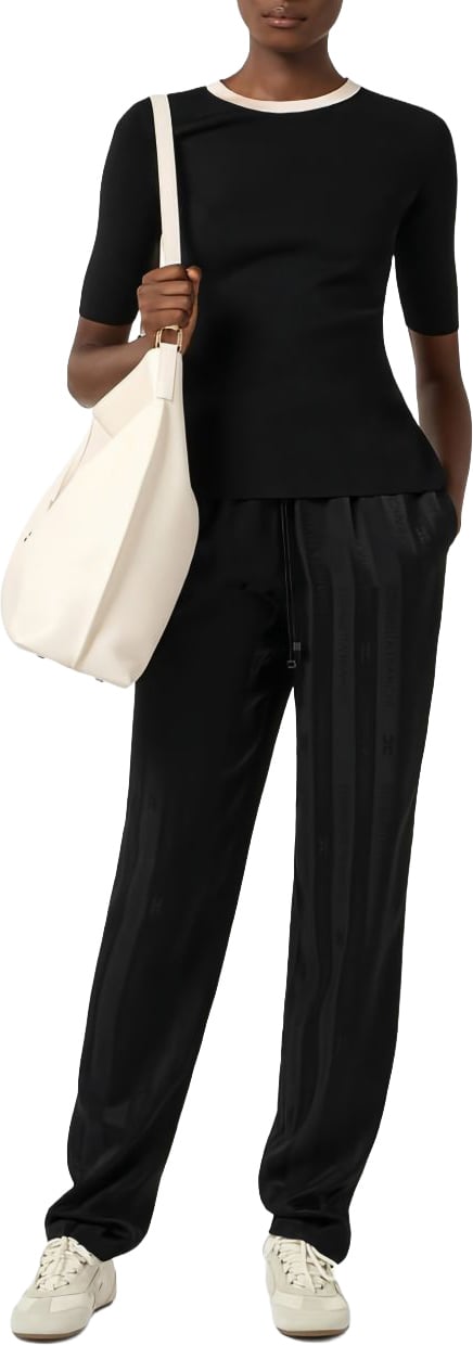 Elisabetta Franchi Sweaters Nero/Burro Zwart