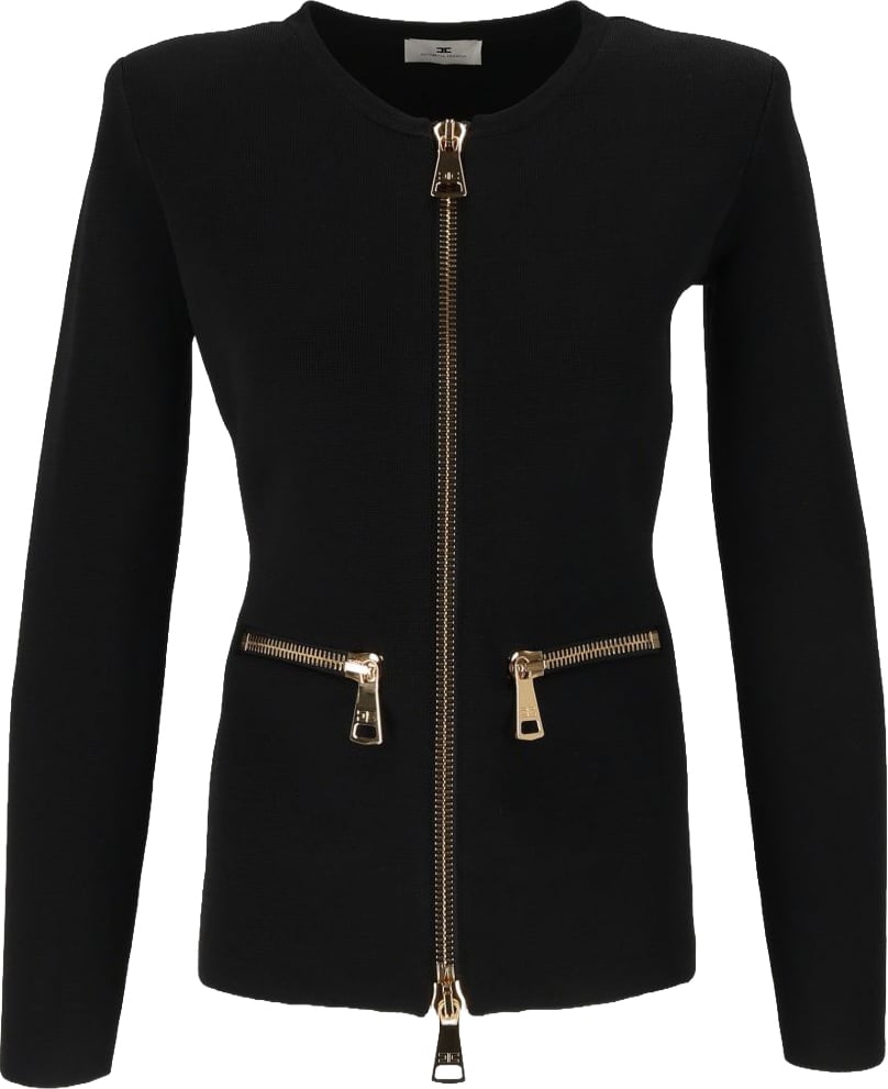 Elisabetta Franchi Sweaters Black Zwart