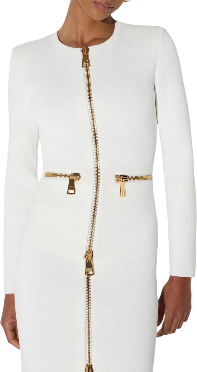 Elisabetta Franchi Sweaters Avorio Wit