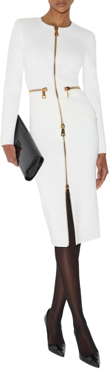 Elisabetta Franchi Sweaters Avorio Wit