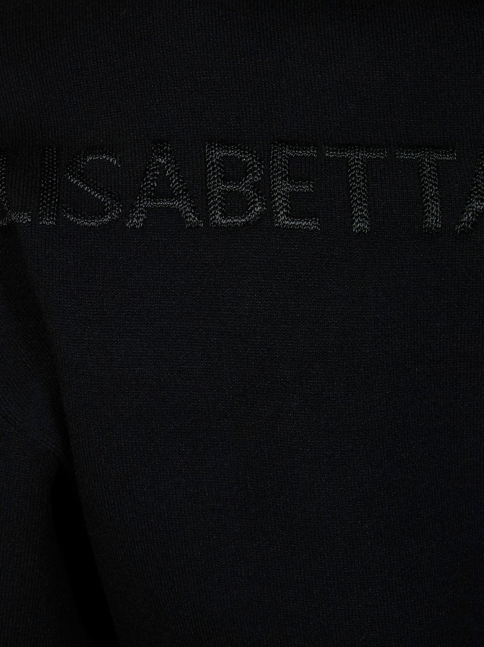 Elisabetta Franchi Fitted Black Deep V Cardigan Zwart