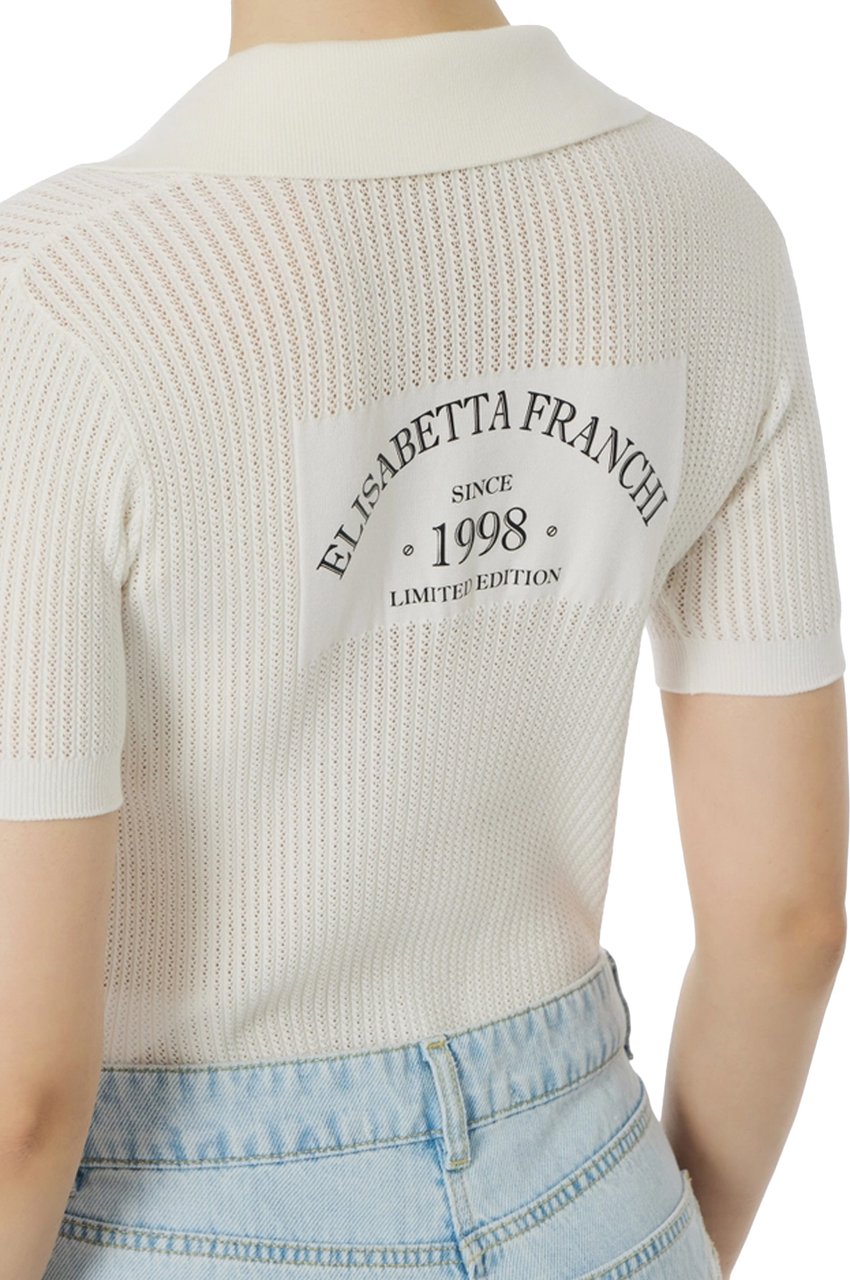 Elisabetta Franchi Sweaters Avorio Wit