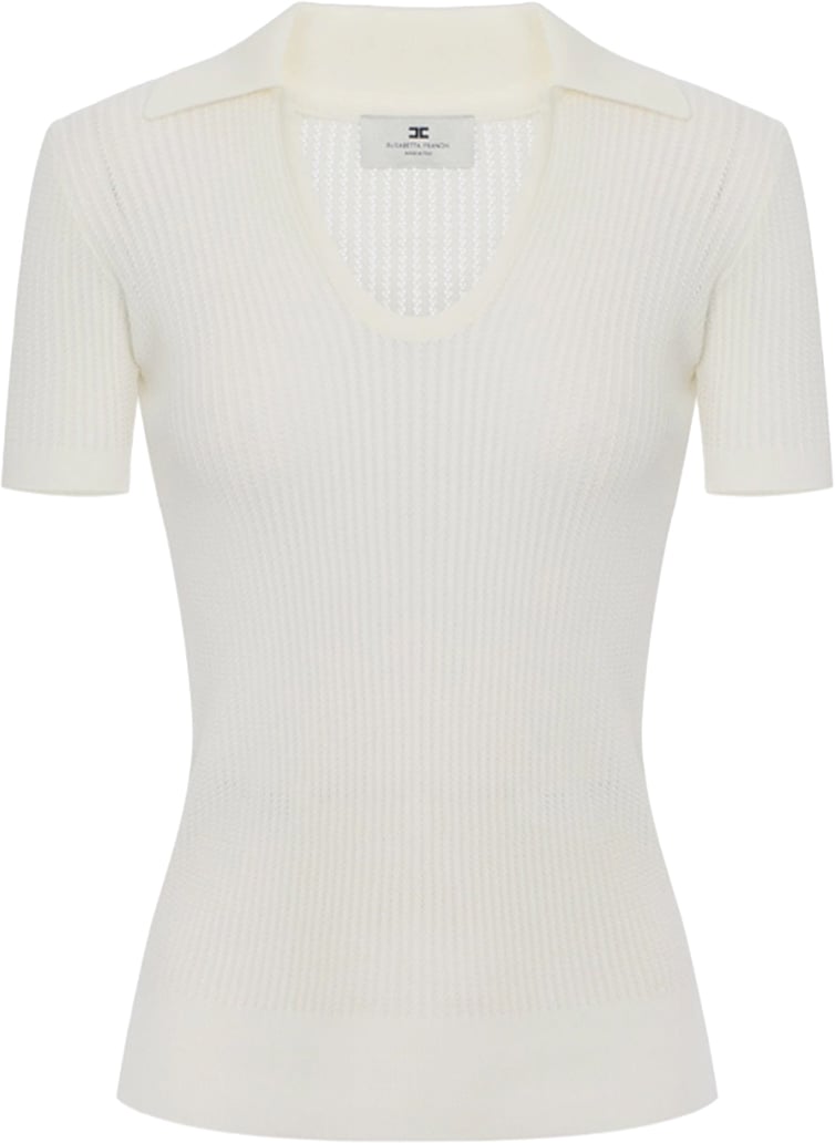 Elisabetta Franchi Sweaters Avorio Wit