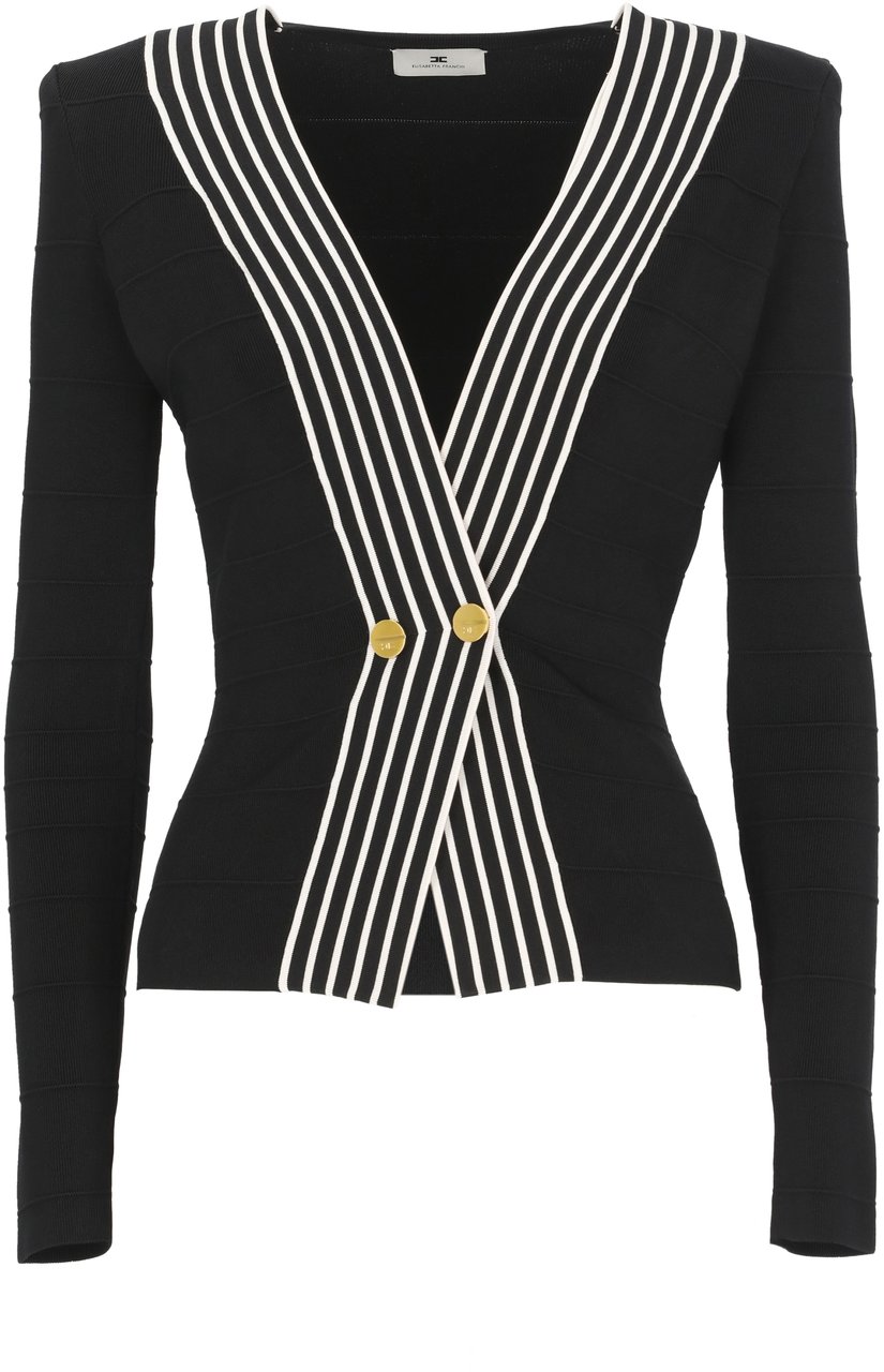 Elisabetta Franchi Sweaters Black Zwart
