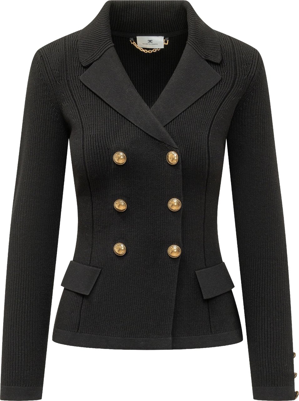 Elisabetta Franchi Blazer Doppiopetto Zwart
