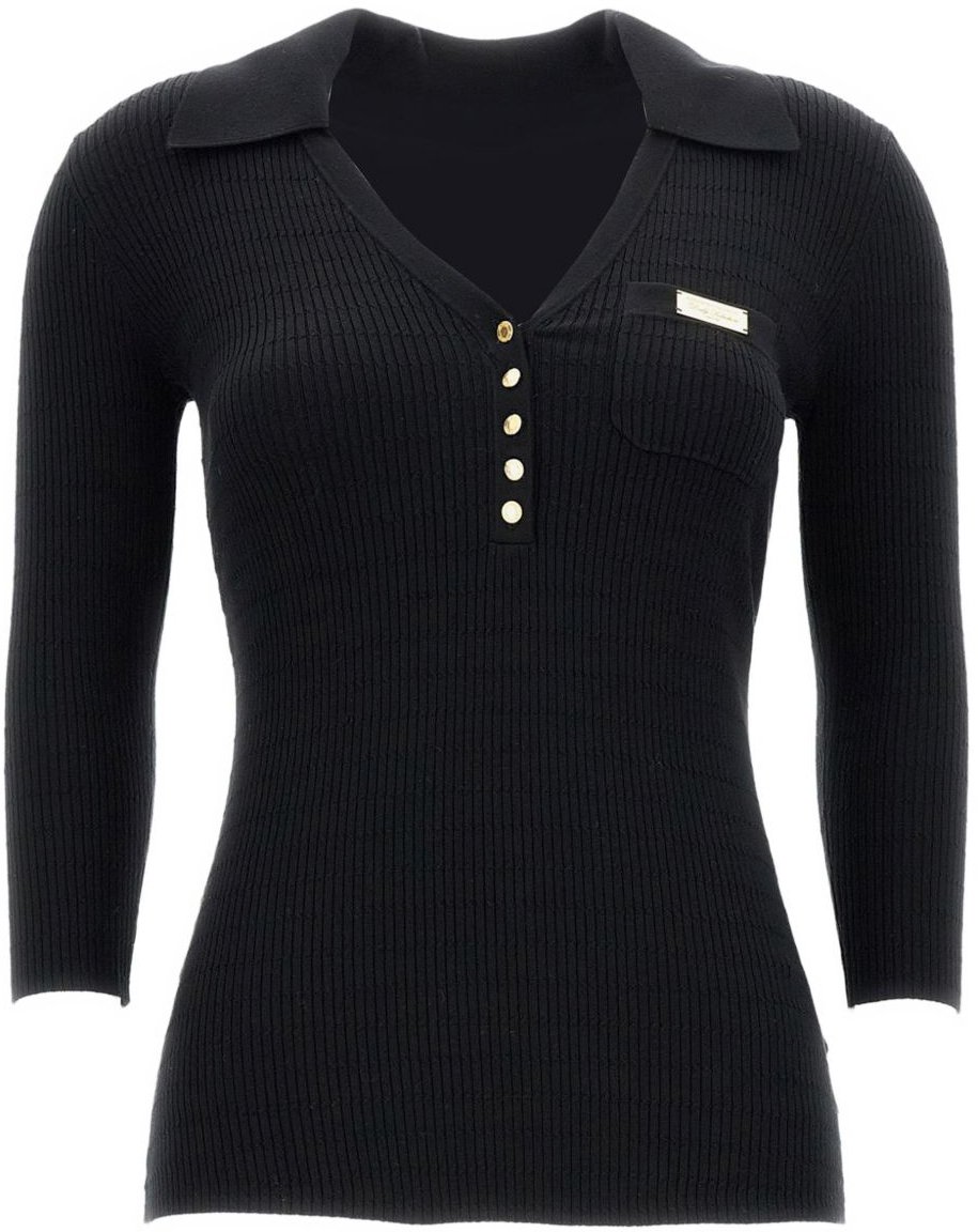 Elisabetta Franchi Sweaters Black Zwart