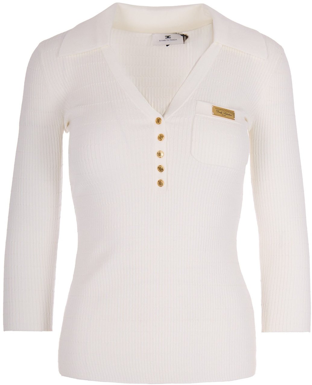 Elisabetta Franchi Sweaters Ivory Wit