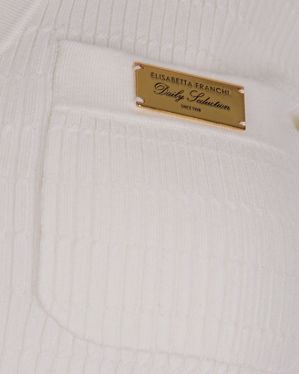 Elisabetta Franchi Sweaters Ivory Wit