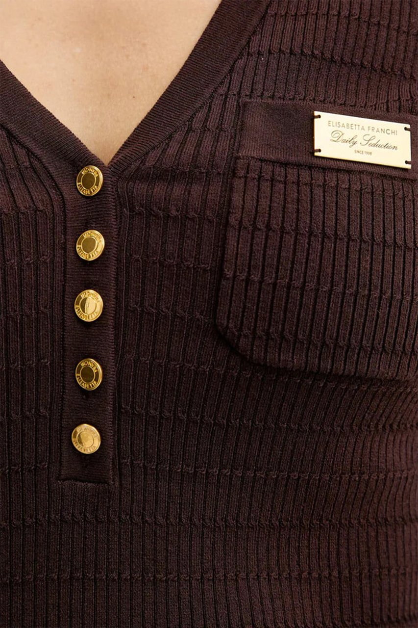 Elisabetta Franchi Sweaters Brown Bruin