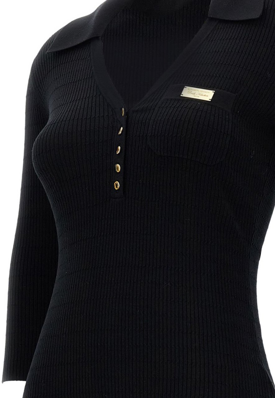Elisabetta Franchi Sweaters Black Zwart