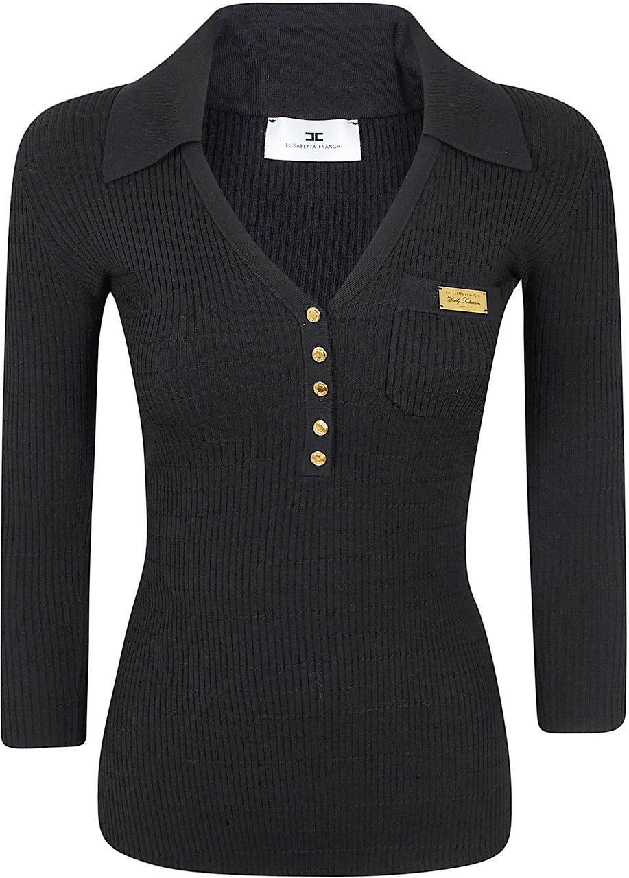 Elisabetta Franchi ELISABETTA FRANCHI MAGLIA TRICOT Zwart