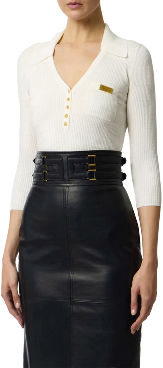 Elisabetta Franchi Sweaters White Wit