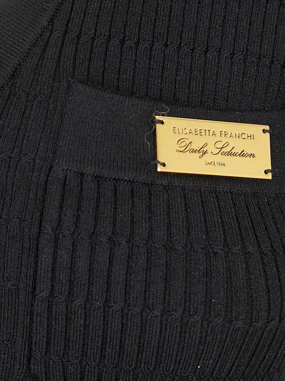 Elisabetta Franchi ELISABETTA FRANCHI MAGLIA TRICOT Zwart