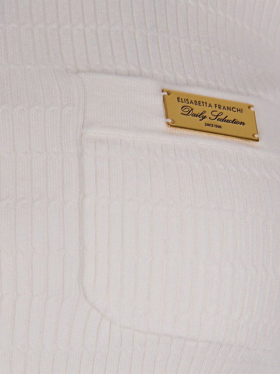 Elisabetta Franchi Sweaters Ivory Wit