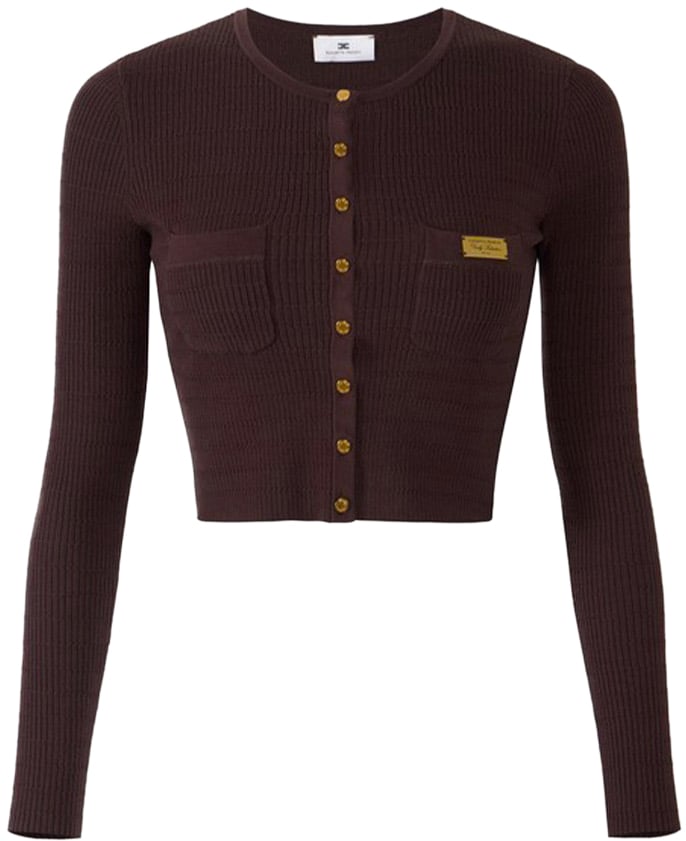 Elisabetta Franchi Sweaters Brown Bruin