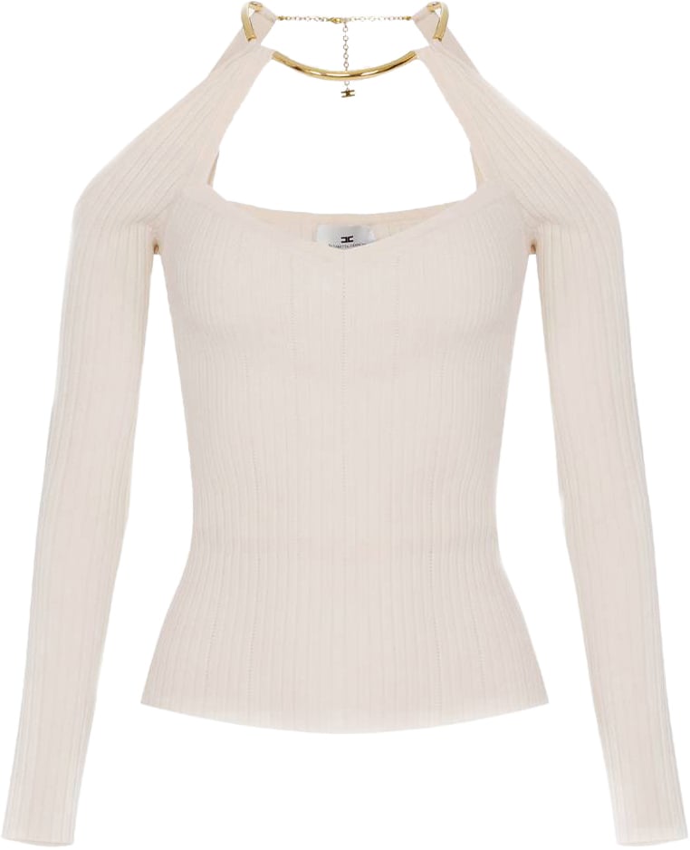 Elisabetta Franchi Sweaters White Wit