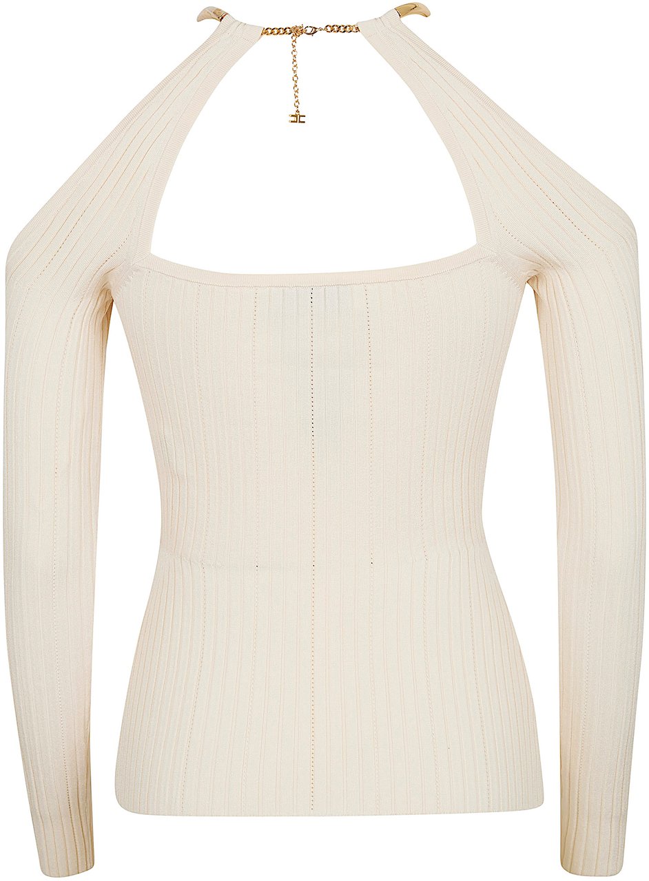 ELISABETTA FRANCHI MAGLIA TRICOT Wit