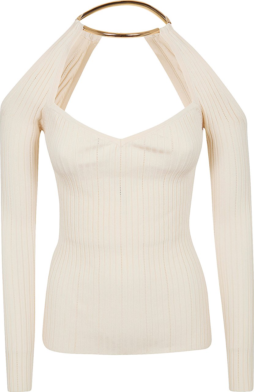 ELISABETTA FRANCHI MAGLIA TRICOT Wit