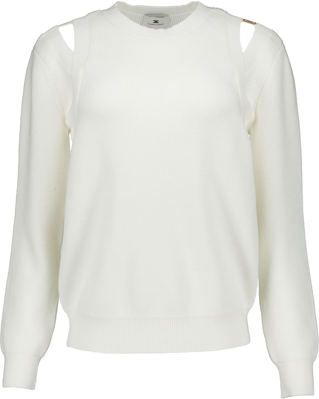 Elisabetta Franchi Elisabetta Franchi Women's Knitted Sweater Sweaters Ecru Mk98s61e2 Wit