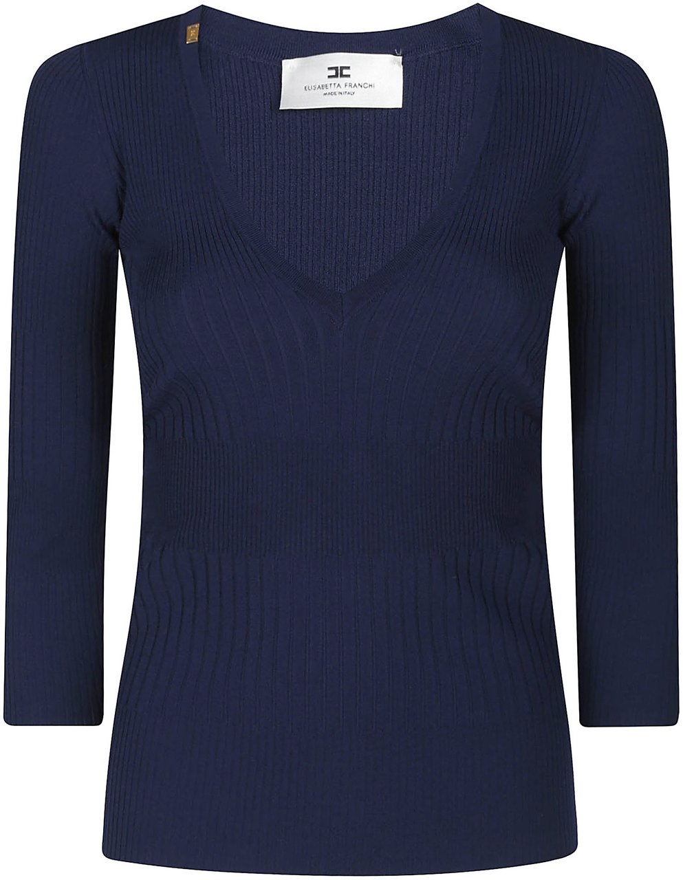 Elisabetta Franchi Tricot Sweater Blue Blauw
