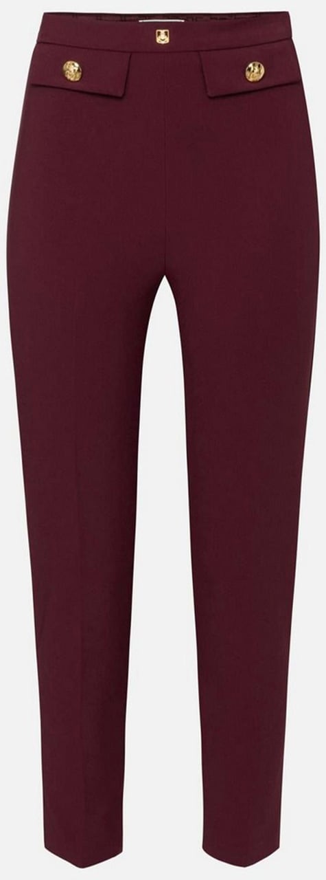 Elisabetta Franchi Trousers Maroon Maroon