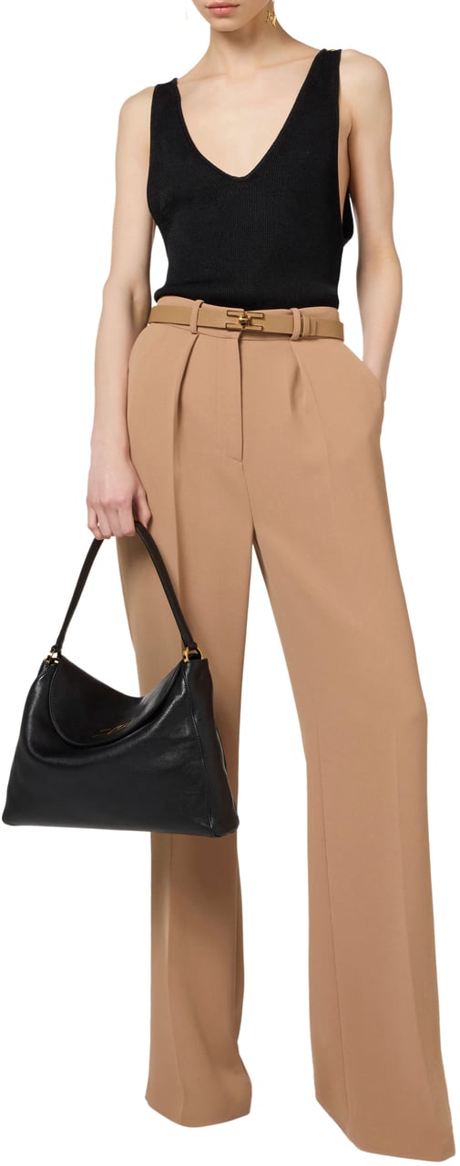 Elisabetta Franchi Trousers Brown Bruin