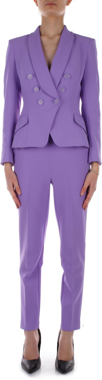 Elisabetta Franchi Trousers Iris Paars