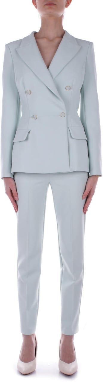 Elisabetta Franchi Trousers Acqua Blauw
