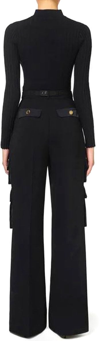 Elisabetta Franchi Trousers Black Zwart