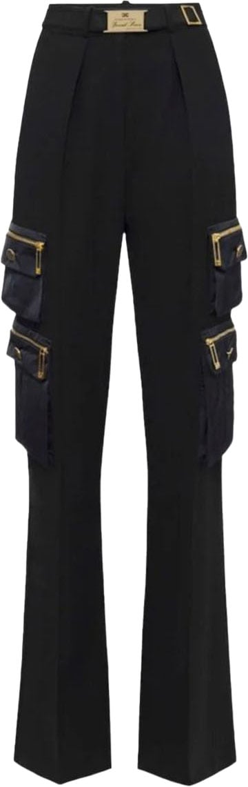 Elisabetta Franchi Trousers Black Zwart
