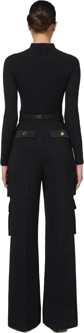 Elisabetta Franchi Trousers Black Zwart