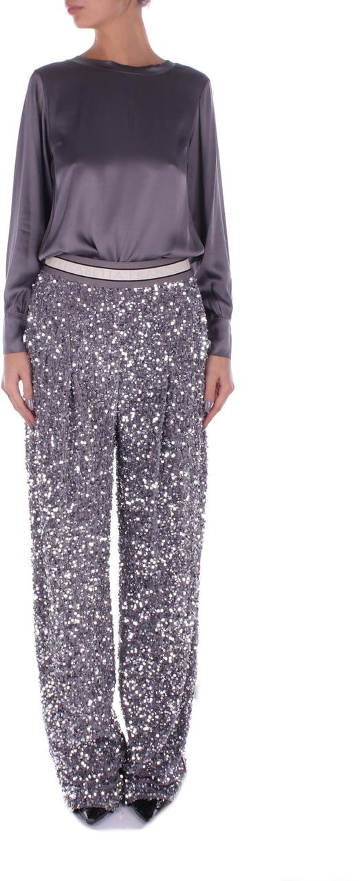 Elisabetta Franchi Trousers Steel Divers