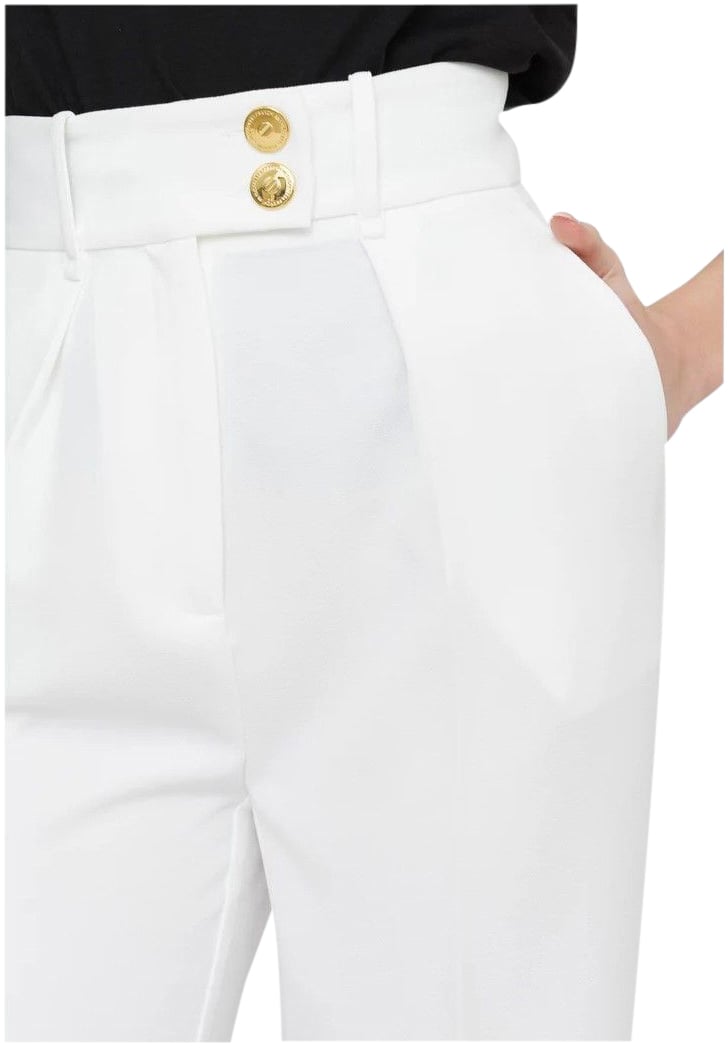 Elisabetta Franchi Trouser White Wit
