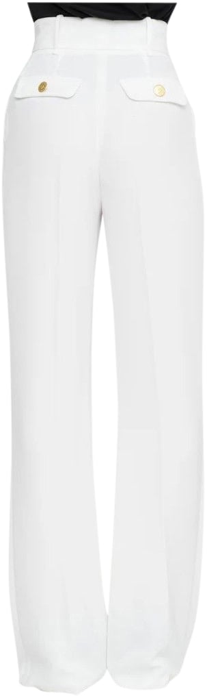 Elisabetta Franchi Trouser White Wit