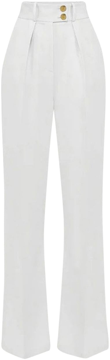 Elisabetta Franchi Trouser White Wit