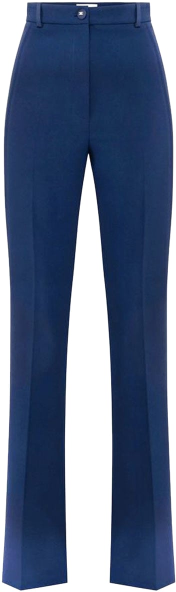 Elisabetta Franchi Trousers Blue Blauw