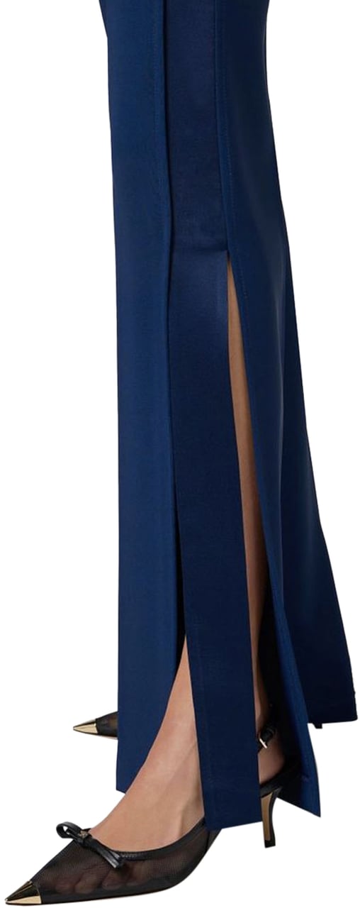 Elisabetta Franchi Trousers Blue Blauw