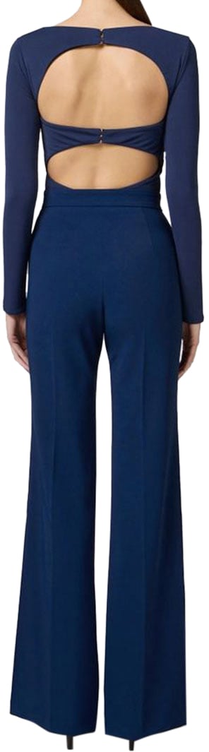 Elisabetta Franchi Trousers Blue Blauw