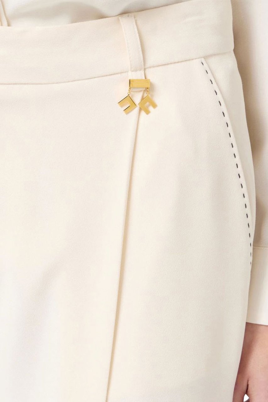 Elisabetta Franchi Trousers Beige Beige