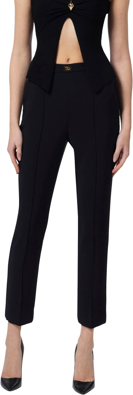 Elisabetta Franchi Trousers Black Zwart