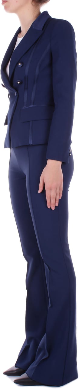 Elisabetta Franchi Trousers Blue Blauw