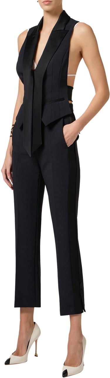 Elisabetta Franchi Trousers Black Zwart