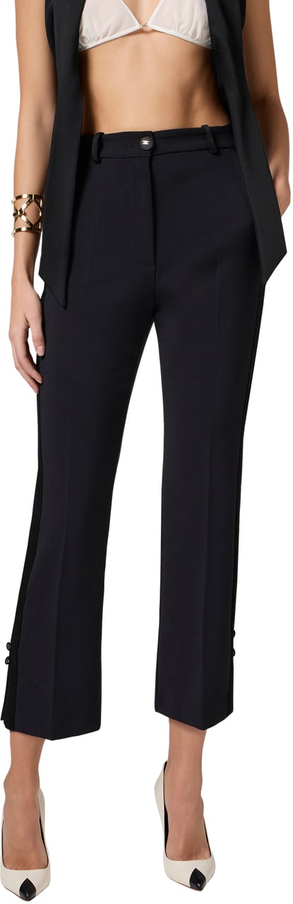 Elisabetta Franchi Trousers Black Zwart