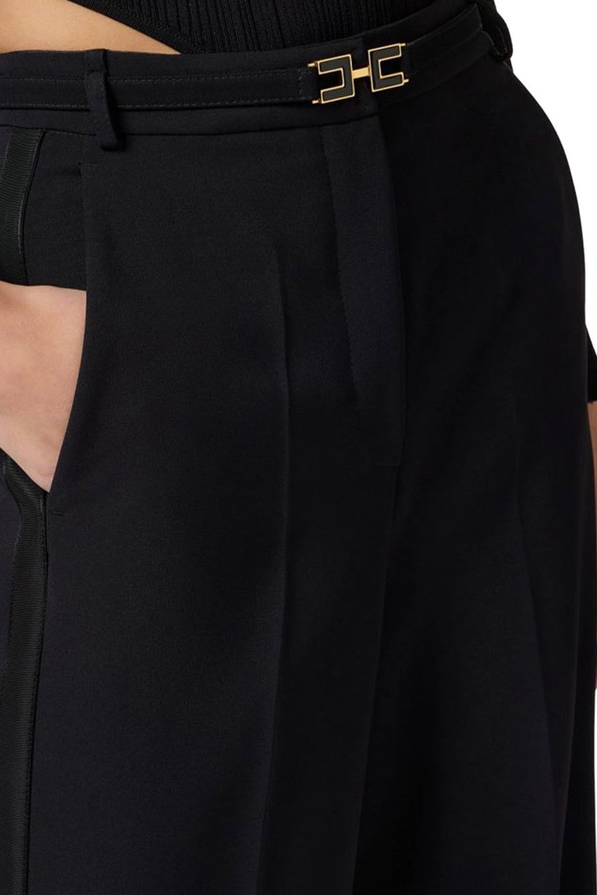 Elisabetta Franchi Trousers Black Zwart