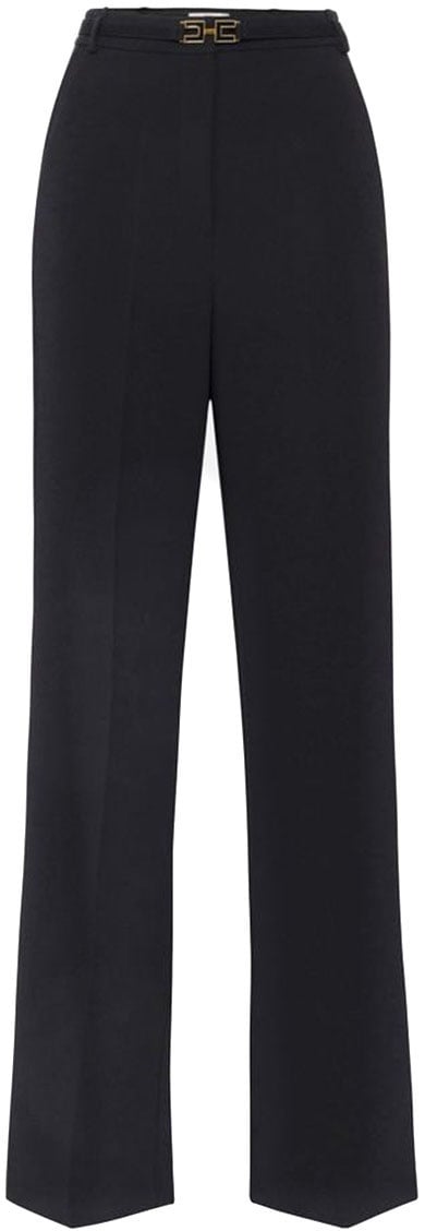 Elisabetta Franchi Trousers Black Zwart