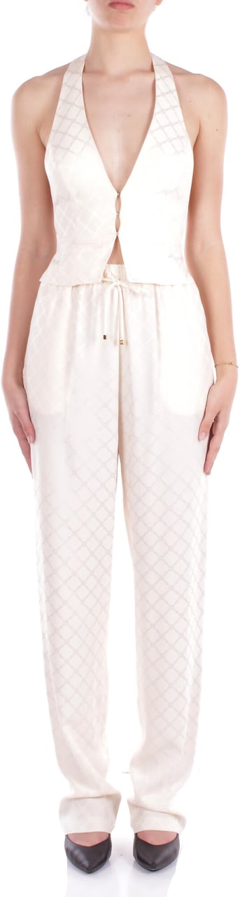 Elisabetta Franchi Trousers Burro Beige