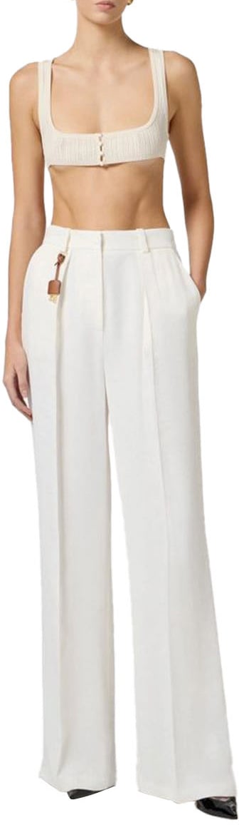Elisabetta Franchi Trousers Cyan Cyaan